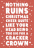 Funny Christmas Card - Head Being Too Big - For The Cracker Crown created by Phaedra Peer