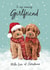 Cute Christmas Card - For Girlfriend - Cockapoos created by Debbie Daley Illustrations