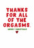 Rude Christmas Card – Thanks for All the Orgasms created by Pink Peach Cards