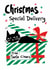 Cute Christmas Card - From Santa Claws - Cat created by StudiOllie