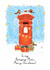 Cute Christmas card - Amazing Mum - Robin created by Rebecca Grantham