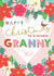 Pretty Christmas Card - Lovely Granny - Floral Heart created by Michelle Fiedler Design