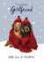 Cute Christmas Card - For Girlfriend - Sausage Dogs created by Debbie Daley Illustrations