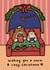 Cute Christmas Card - Wishing You A Warm & Cosy Christmas - Cats created by Wren & Wilson
