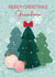 Classic Christmas Card - For Grandma - Paper Trees created by Paper Valley Design Studio