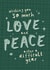 Heartfelt Christmas Card - Support Friendship Bereavement - Love & Peace created by Bow & Bell