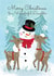 Traditional Christmas Card - Wonderful Daughter - Snowman created by Paper Valley Design Studio