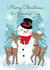 Traditional Christmas Card - Wonderful Son - Snowman created by Paper Valley Design Studio