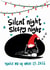 Cute Christmas Card - Silent Night Sleepy Night - Wake Me Up When It's 2026 created by StudiOllie
