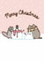 Cute Christmas Card - Pusheen - Snowman created by Hype Associates