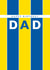 Classic Birthday Card - For Dad - Leeds - Stripes created by Rebecca Prinn