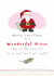 Cute Christmas Card - For Wonderful Niece - Santa created by Dandelion Stationery