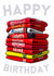 Classic Birthday Card - Notts Forest - Football Shirt Stack created by Pedges Houseboat