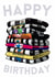 Classic Birthday Card - Newcastle United - Football Shirt Stack created by Pedges Houseboat