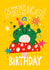 Cute Birthday Card - Magical Frog created by NICHOLA COWDERY ILLUSTRATIONS 