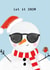 Cute Christmas Card - Snowman - Let It Snow created by Bexy Boo