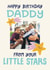 Cute Birthday Card - For Daddy - From Your Little Stars created by Christine Cuddihy Illustration