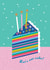 Classic Birthday Card - Let's Eat Cake! - For Her created by Maggie Magoo Designs