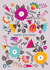 Classic Birthday Card - Flowers - Retro Flowers created by Maggie Magoo Designs