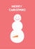 Funny Christmas Card - Cheeky Snowman created by Ohh Deer