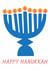 Classic Hanukkah Card – Modern Menorah created by Ohh Deer