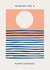 Arty Birthday Card – Striped Sunset created by Ohh Deer