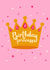 Pretty Birthday Card - Princess Crown created by Pink Peach Cards