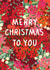Pretty Christmas Card - Berries - Merry Christmas To You created by Louise Tiler