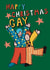 Cute Christmas Card - Happy Christmas Gay created by Giddy Kipper