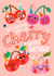 Cute Birthday Card - Cherries created by NICHOLA COWDERY ILLUSTRATIONS