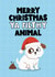 Cute Christmas Card - Ya Filthy Animal - Dog Poo created by Mrs Best Paper Co.