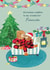 Cute Christmas Card - For Fiancée - Cosy Festive Bears created by Holly Fox