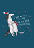 Cute Christmas Card - Cat and Dog Hug - Happy Christmas! created by Paper Bird