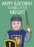 Cute Birthday Card - Little Knight created by OhJaye