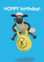 Cute Birthday Card - Shaun The Sheep - Space Hopper created by Hype Cards