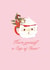 Cute Christmas Card - Santa Mug - Cup Of Cheer created by Jackie Crawford