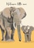 New Baby - Cute - Elephants created by Beverley Edge Illustrations