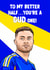 Leeds United Anniversary Card - Gabriel Gudmundsson - Pun created by ZB CREATIVE