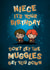 Cute Birthday Card - For Niece - Harry Potter - Muggles created by Cardology