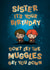 Cute Birthday Card - For Sister - Harry Potter - Muggles created by Cardology