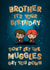 Cute Birthday Card - For Brother - Harry Potter - Muggles created by Cardology