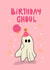 Cute Ghost Birthday Card -Birthday Ghoul created by Danii Doodles