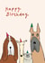 Cute Birthday Card - Dogs - Party Hats created by Paper Bird