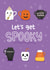 Cute Halloween/Birthday Card - Let's Get Spooky - Halloween Mugs created by Blue Kiwi Design