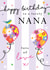 Classic Birthday Card - Lovely Nana - Balloons created by Michelle Fiedler Design