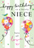 Classic Birthday Card - Lovely Niece - Balloons created by Michelle Fiedler Design