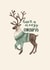Classic Christmas Card - Reindeer - Have A Cosy Christmas created by Elena O'Neill