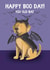 Cute Birthday Card - Halloween Labrador - Old Bat created by Dotts Yard