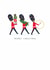 Cute Christmas Card - Royal Guards created by Klara Hawkins