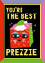 Cute Christmas Card - You’re The Best Prezzie created by Sanders de Roeper